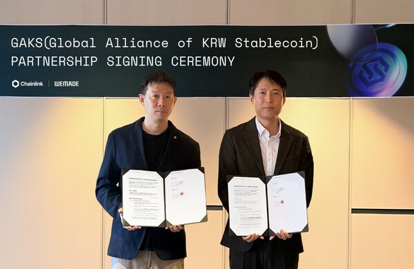 Chainlink Labs Joins WEMADE-Led KRW Stablecoin Alliance 'GAKS' to Advance Korean Digital Asset Standards